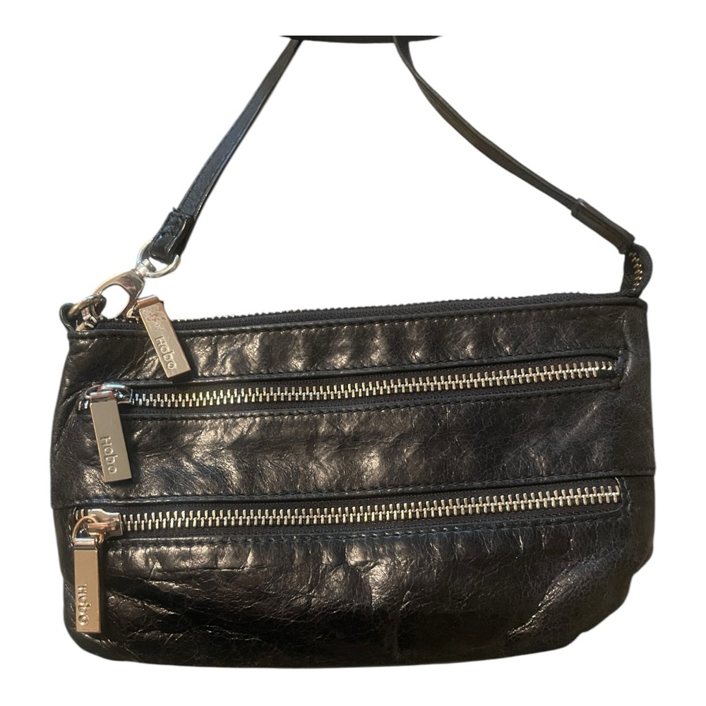 HOBO Crossbody Avery Black Crossbody Leather Bag